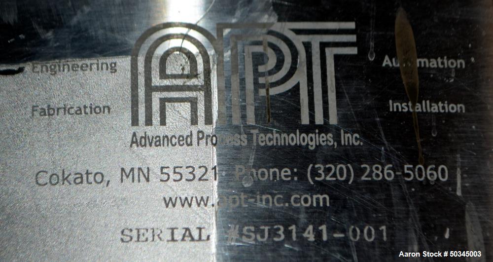 Used- APT Advanced Process Technology Tank, 200 Gallon