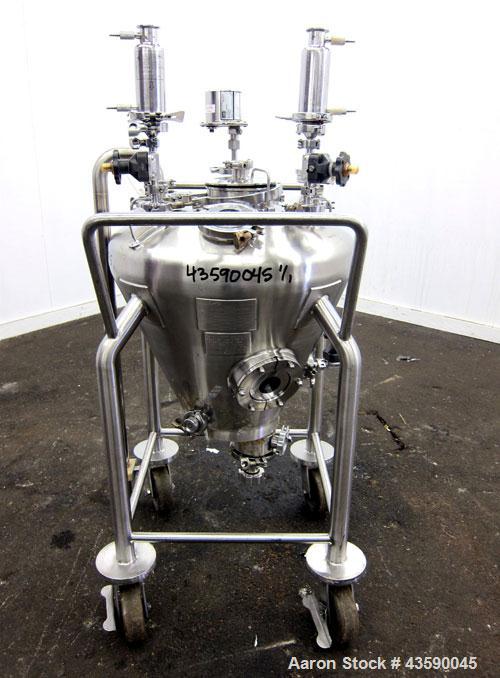 Used 65 Liter Stainless Steel Allegheny Bradford Coned Pressure Tank