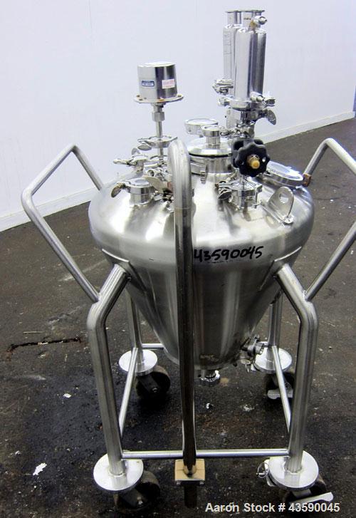 Used 65 Liter Stainless Steel Allegheny Bradford Coned Pressure Tank