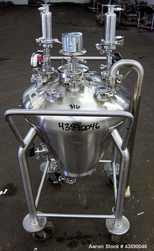 Used- 65 Liter Stainless Steel Allegheny Bradford Coned Pressure Tank