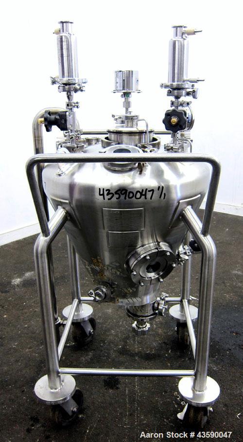 Used- 65 Liter Stainless Steel Allegheny Bradford Coned Pressure Tank