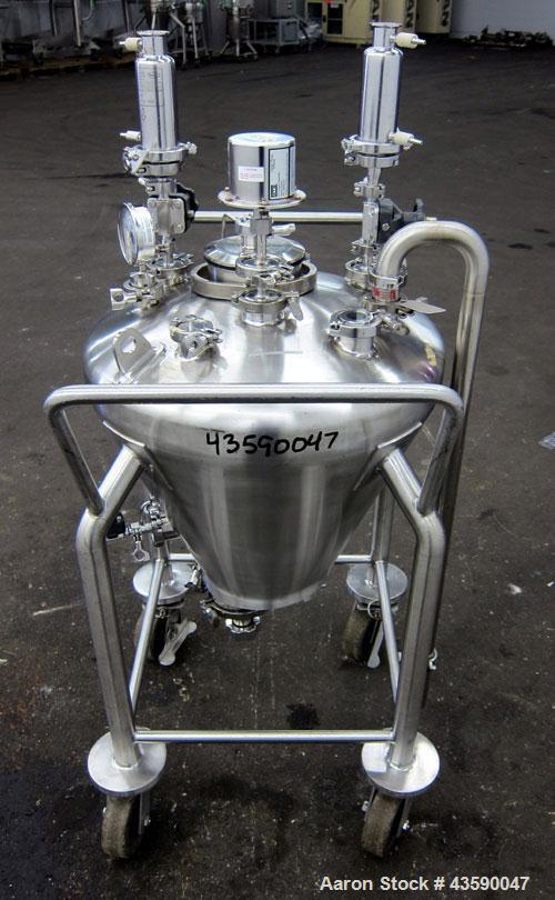 Used 65 Liter Stainless Steel Allegheny Bradford Coned Pressure Tank
