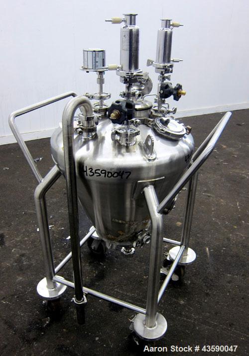 Used 65 Liter Stainless Steel Allegheny Bradford Coned Pressure Tank