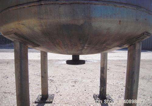 Used Alloy Fab Pressure Tank, 100 gallon, 304L stainless steel, vertical. 36" diameter x 18" straight side, dish top and bottom. Internal rated FV/50 psi at 180 deg F, and -20 deg F at 50 psi. Off ce...