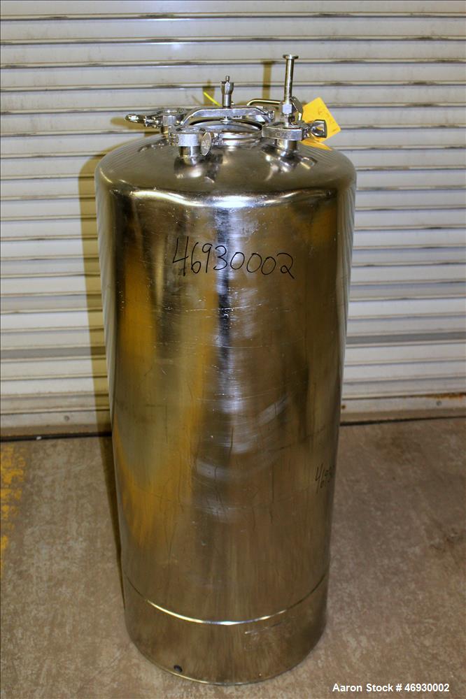 Used Alloy Products Pressure Tank, 125 Liter (33 Gallon), 316L Stainless Steel,