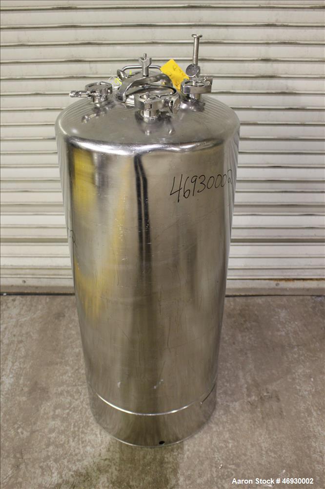 Used Alloy Products Pressure Tank, 125 Liter (33 Gallon), 316L Stainless Steel,