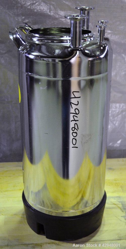 Used Alloy Products 5-Gallon 316L Stainless Steel Pressure Tank – 135 PSI, Vertical
