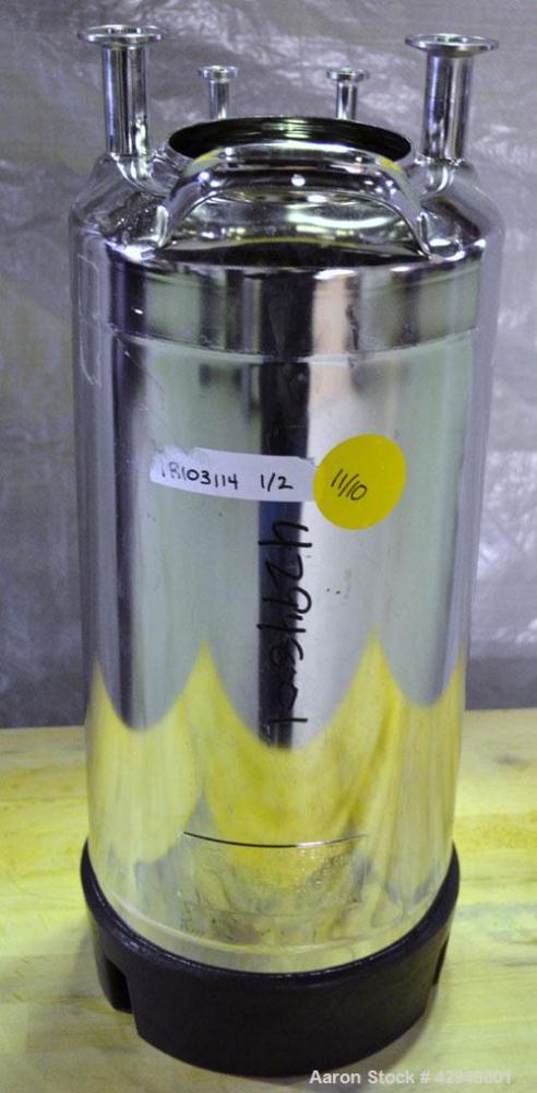 Used Alloy Products 5-Gallon 316L Stainless Steel Pressure Tank – 135 PSI, Vertical