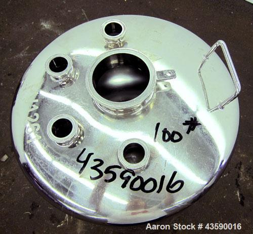 Used Alloy Products Pressure Tank, 33 Gallon, 316L Stainless Steel, Vertical. 17.71” Diameter x 29” straight side. Dished top and bottom. Internal rated Full Vacuum to 85 psi at -20 to 350 degrees F....