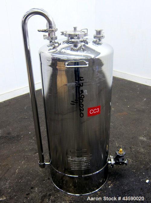 Used 33 Gallon Stainless Steel Alloy Products Pressure Tank