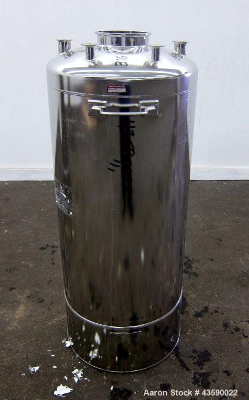 Used- 33 Gallon Stainless Steel Alloy Products Pressure Tank