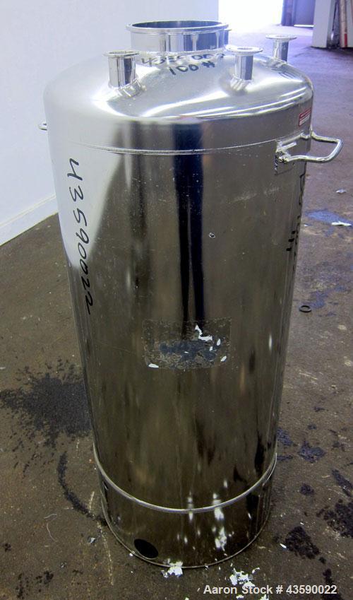 Used- 33 Gallon Stainless Steel Alloy Products Pressure Tank