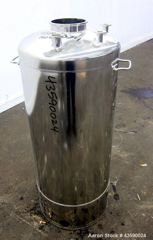 Used- 33 Gallon Stainless Steel Alloy Products Pressure Tank