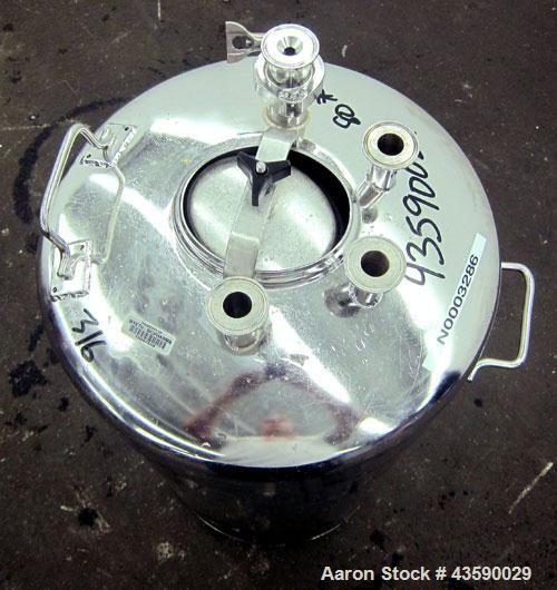 Used- 25 Gallon Stainless Steel Alloy Products Pressure Tank