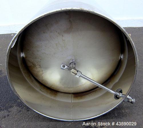 Used- 25 Gallon Stainless Steel Alloy Products Pressure Tank