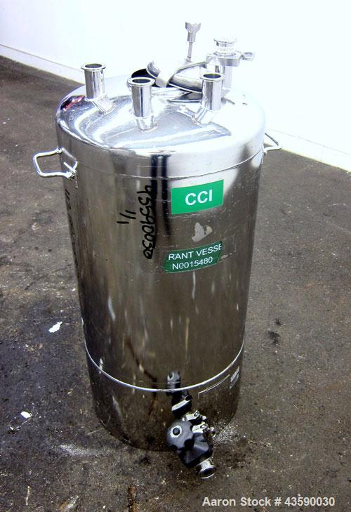 Used 25 Gallon Stainless Steel Alloy Products Pressure Tank