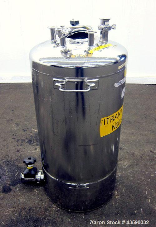 Used- 25 Gallon Stainless Steel Alloy Products Pressure Tank