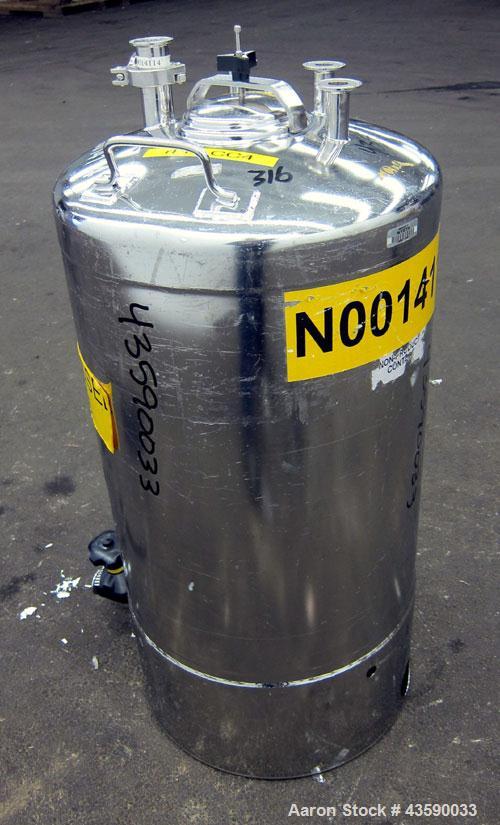 Used 25 Gallon Stainless Steel Alloy Products Pressure Tank