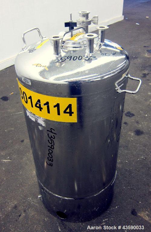 Used 25 Gallon Stainless Steel Alloy Products Pressure Tank