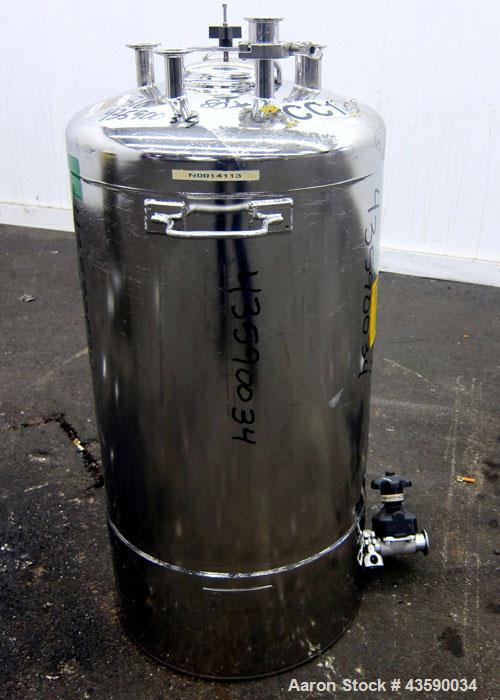 Used- 25 Gallon Stainless Steel Alloy Products Pressure Tank