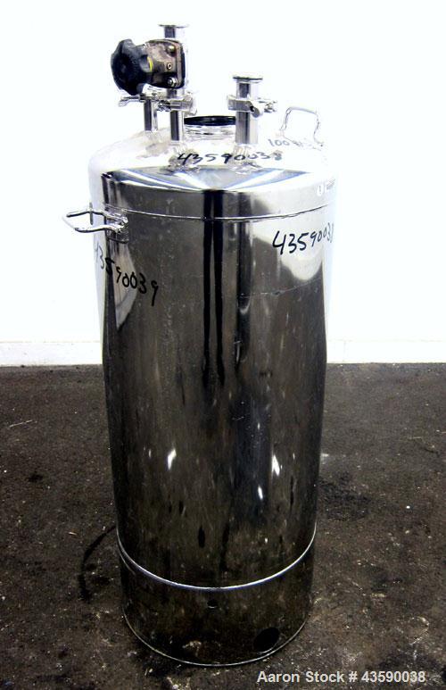 Used 33 Gallon Stainless Steel Alloy Products Pressure Tank