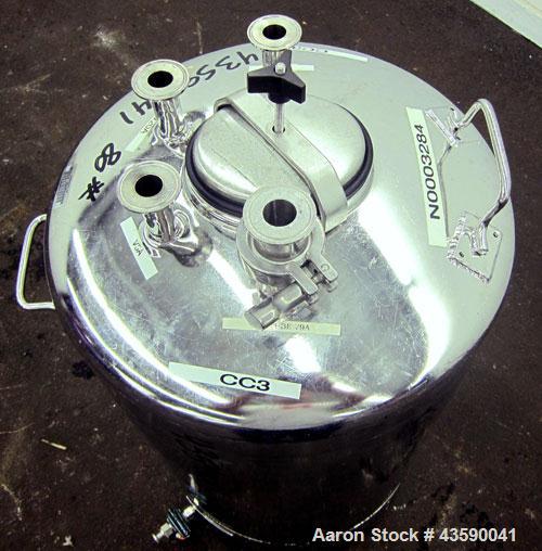 Used- 25 Gallon Stainless Steel Alloy Products Pressure Tank