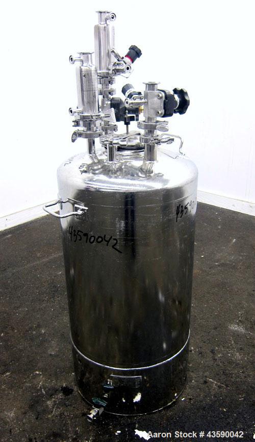 Used- 25 Gallon Stainless Steel Alloy Products Pressure Tank