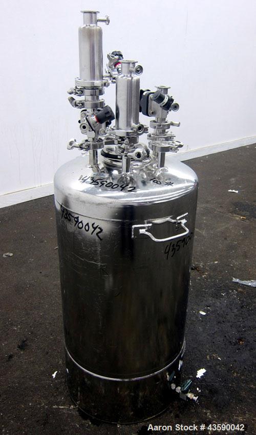 Used- 25 Gallon Stainless Steel Alloy Products Pressure Tank