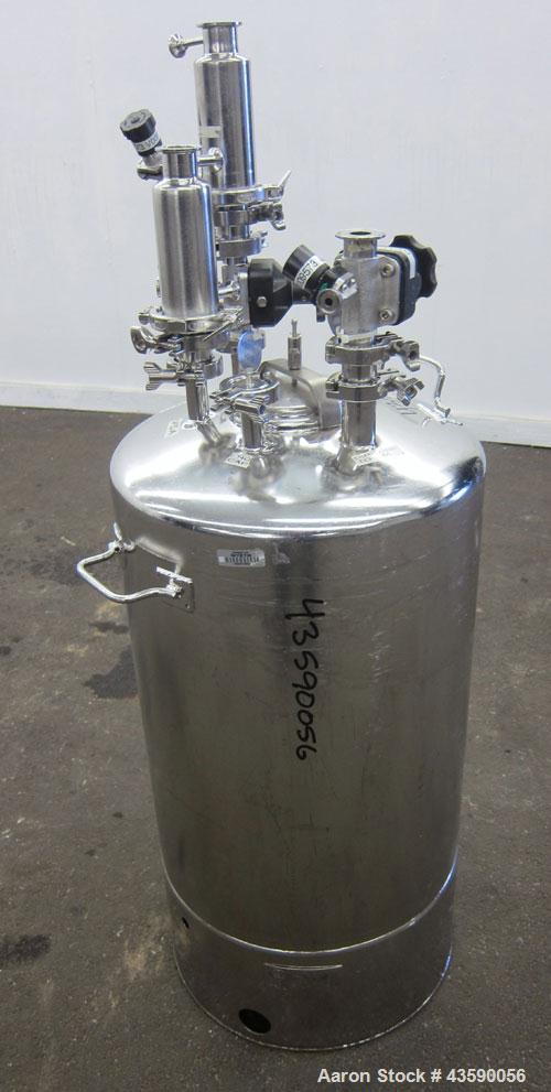 Used- 25 Gallon Stainless Steel Alloy Products Pressure Tank