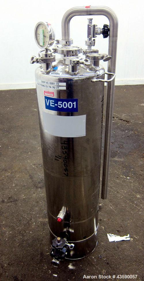 Used- 15 Gallon Stainless Steel Alloy Products Pressure Tank