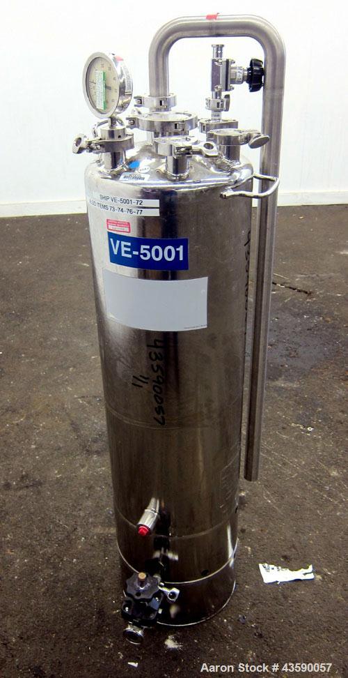Used 15 Gallon Stainless Steel Alloy Products Pressure Tank