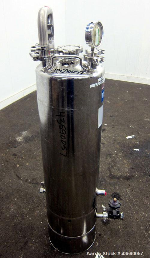 Used- 15 Gallon Stainless Steel Alloy Products Pressure Tank