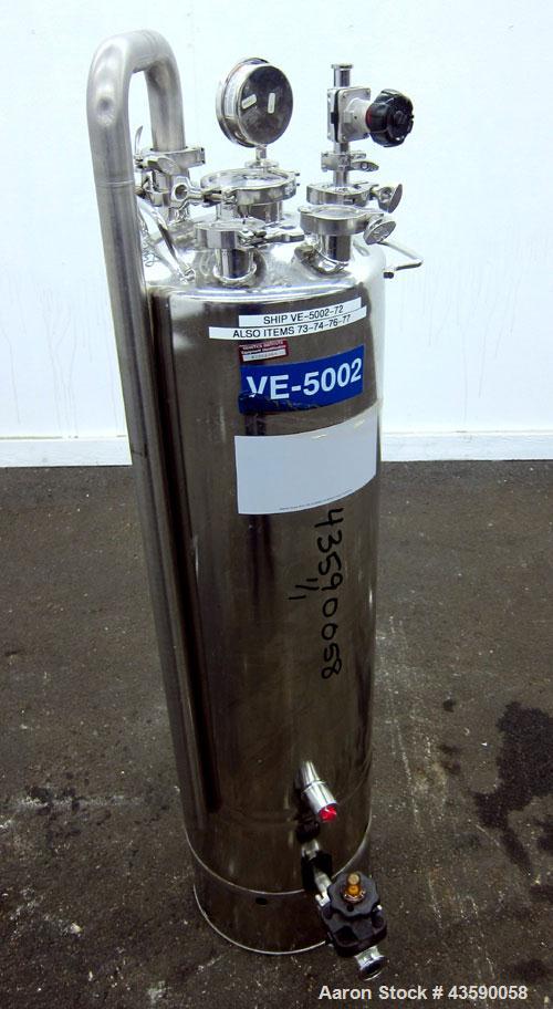 Used 15 Gallon Stainless Steel Alloy Products Pressure Tank