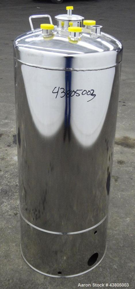 Used 36.99 Gallon Stainless Steel Alloy Products Pressure Tank