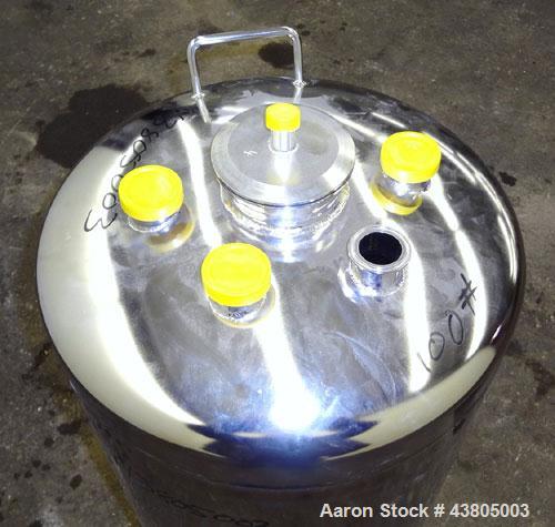 Used 36.99 Gallon Stainless Steel Alloy Products Pressure Tank