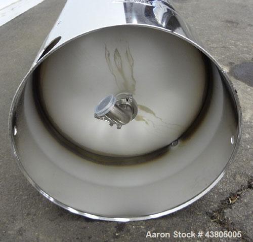 Used Alloy Products Pressure Tank, 36.99 Gallon (140 Liter), 316L Stainless Steel, Vertical. 17.74” Diameter x 29” straight side. Dished top and bottom. Internal rated 85 psi at -20 to 100 degrees F....