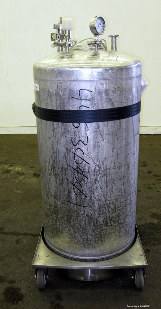 Used- 33 Gallon Stainless Steel Alloy Products Pressure Tank