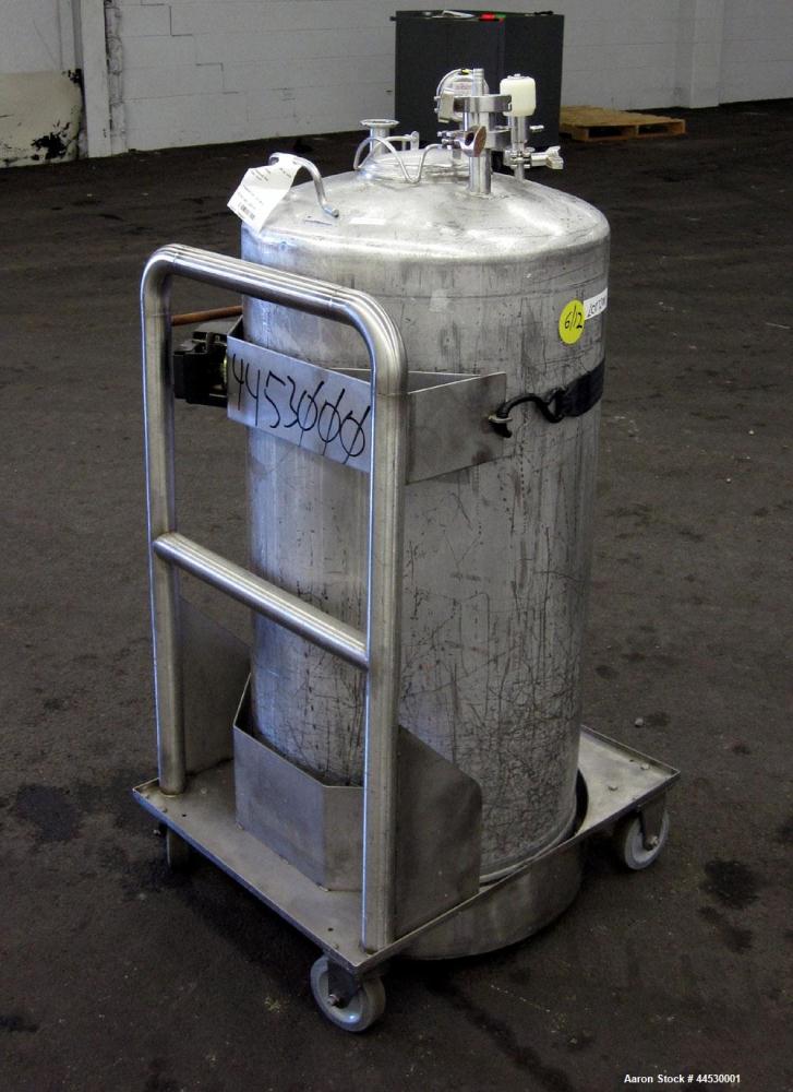 Used 33 Gallon Stainless Steel Alloy Products Pressure Tank