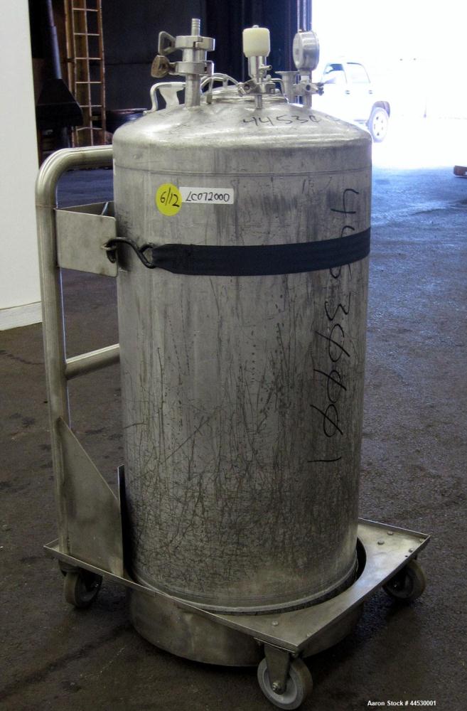 Used 33 Gallon Stainless Steel Alloy Products Pressure Tank