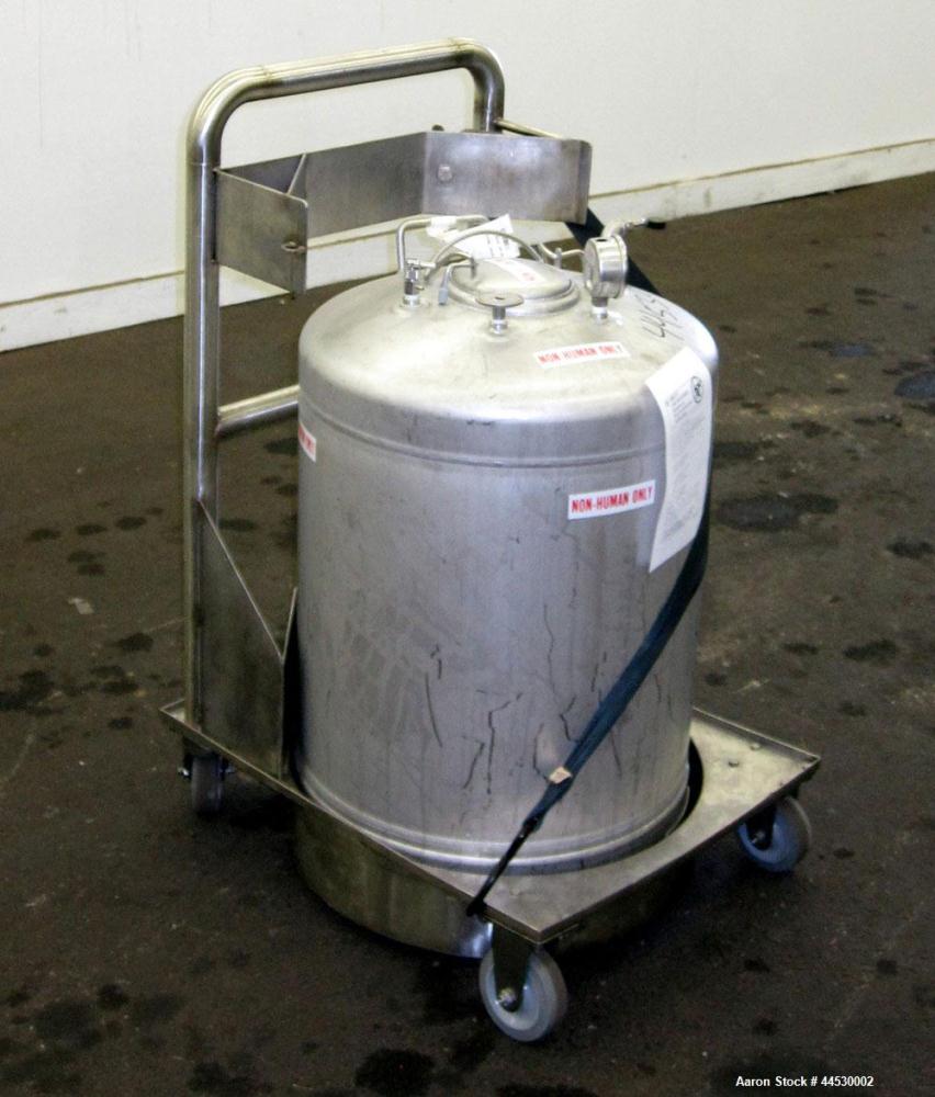 Used- 22 Gallon Stainless Steel Alloy Products Pressure Tank