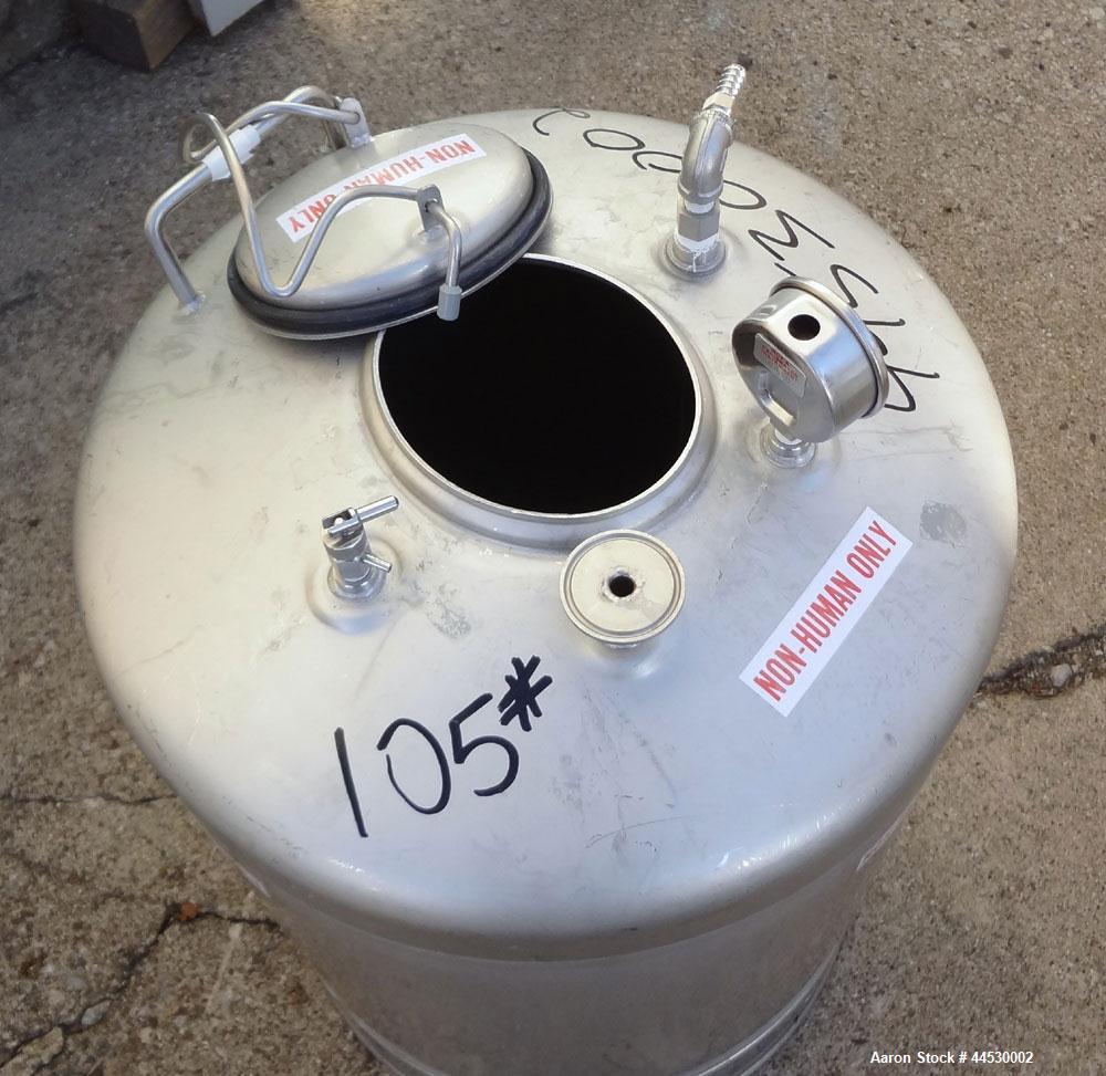 Used- 22 Gallon Stainless Steel Alloy Products Pressure Tank