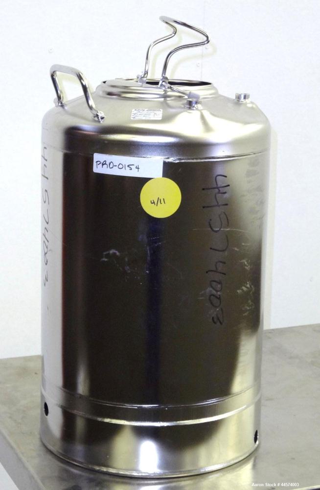 Used- 5 Gallon Stainless Steel Alloy Products Pressure Tank