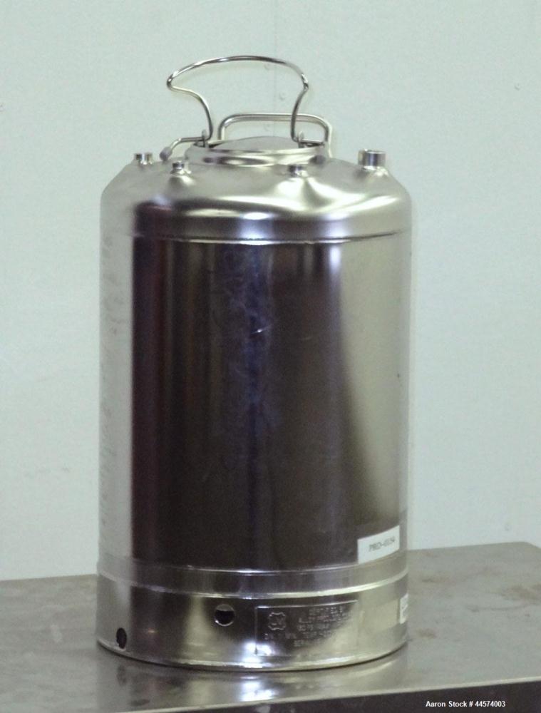 Used- 5 Gallon Stainless Steel Alloy Products Pressure Tank