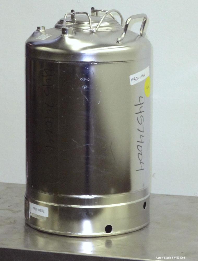 Used- 5 Gallon Stainless Steel Alloy Products Pressure Tank