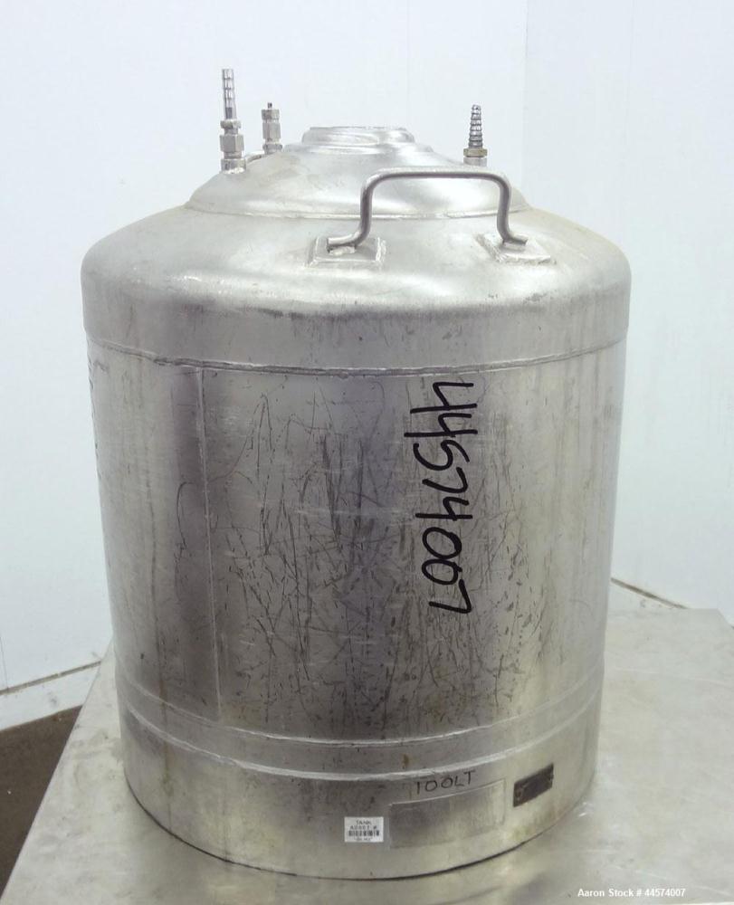 Used- 22 Gallon Stainless Steel Alloy Products Pressure Tank