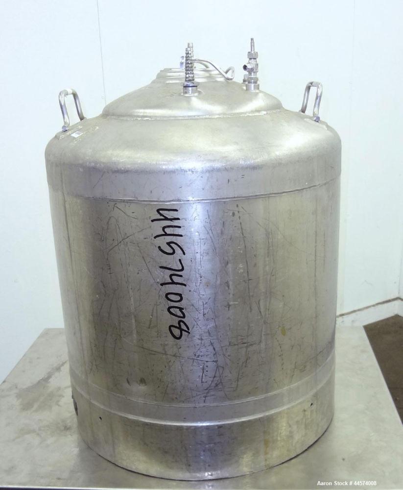 Used- 22 Gallon Stainless Steel Alloy Products Pressure Tank