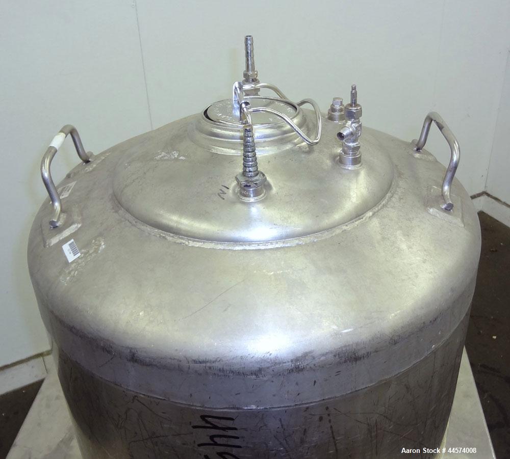 Used- 22 Gallon Stainless Steel Alloy Products Pressure Tank