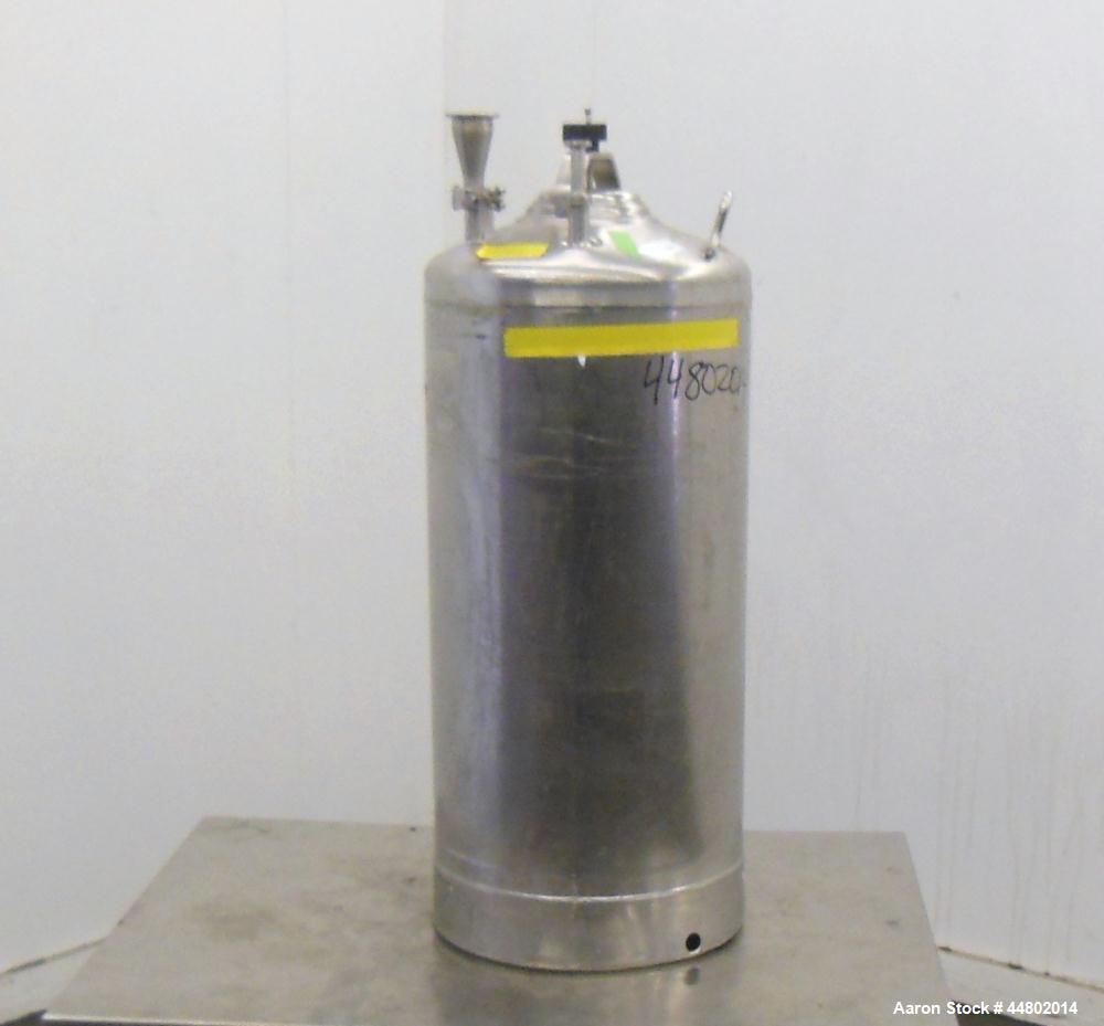 Used- 8 Gallon Stainless Steel Alloy Products Pressure Tank