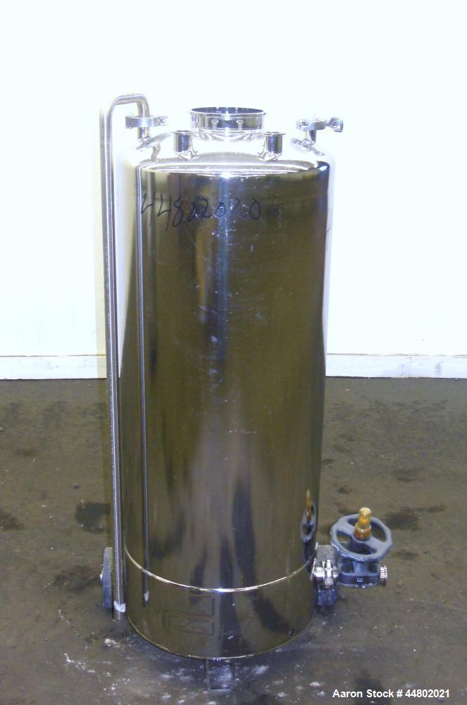 Used 39 Gallon Stainless Steel Alloy Products Pressure Tank