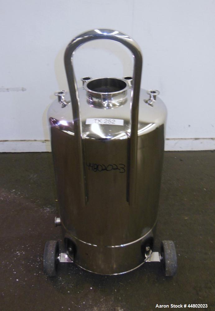 Used- 22 Gallon Stainless Steel Alloy Products Pressure Tank